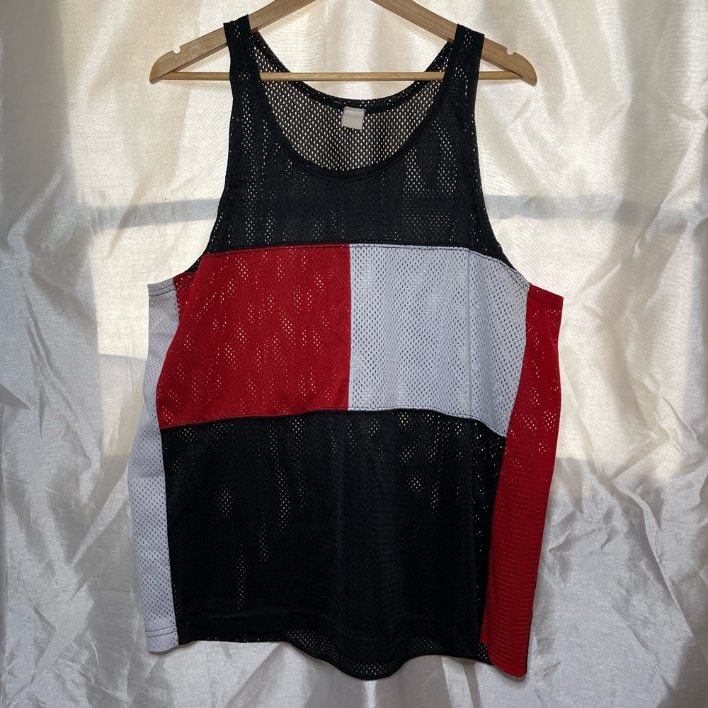 Plus Size Vintage 1990’s Designer Mesh Jersey Tank To… Gem